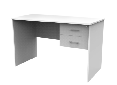 Escritorio 2 cajones blanco