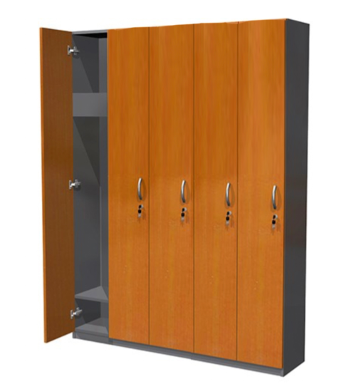 Locker madera 5 puertas